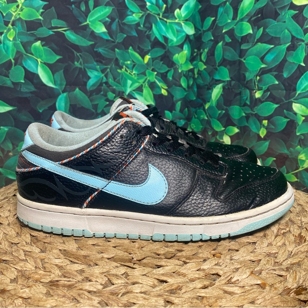 Nike dunk low barber shop black blue red